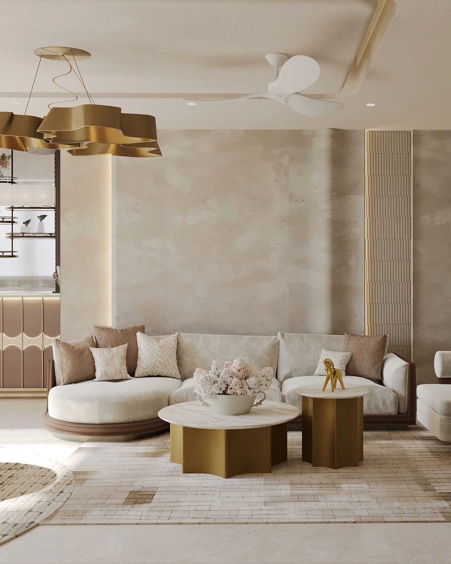 5. Soft Neutrals With Modern Organic Forms (Formal Living Room Ideas)