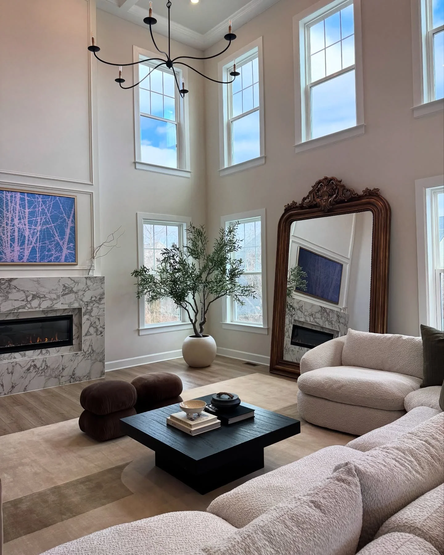 7. Transitional Elegance With Natural Textures (Formal Living Room Ideas)