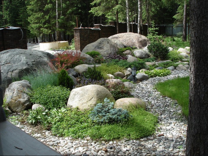 pierres pour le toboggan alpin