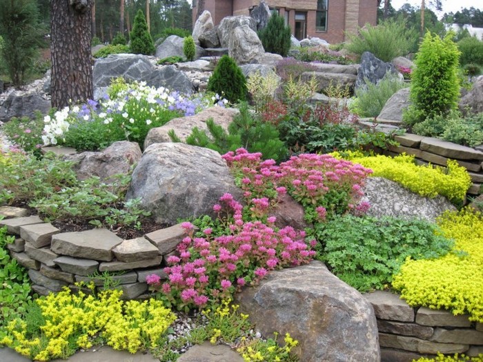 pierres pour le toboggan alpin