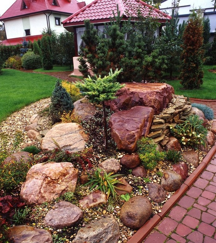 pierres pour le toboggan alpin