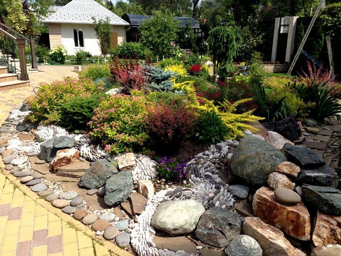 pierres pour le toboggan alpin