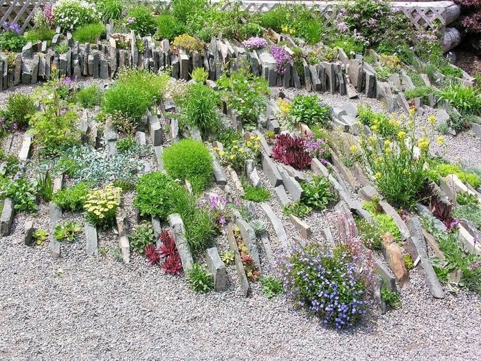 pierres pour le toboggan alpin