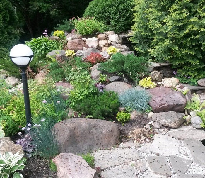 pierres pour le toboggan alpin