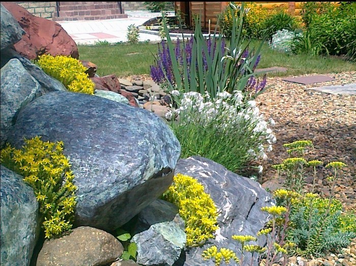 pierres pour le toboggan alpin