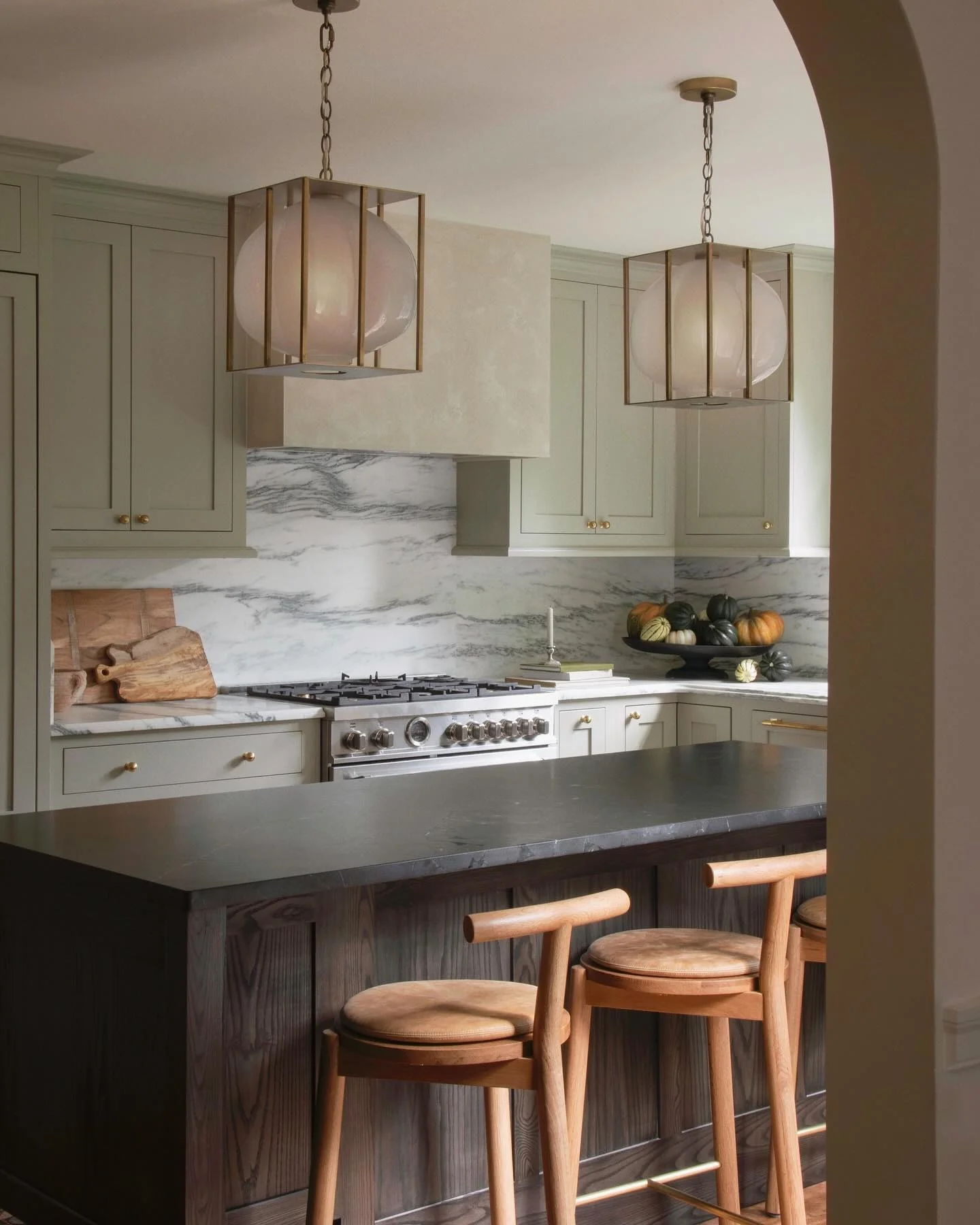 5. Matte Charcoal with Earthy Undertones (Granite Countertops Kitchen Ideas)