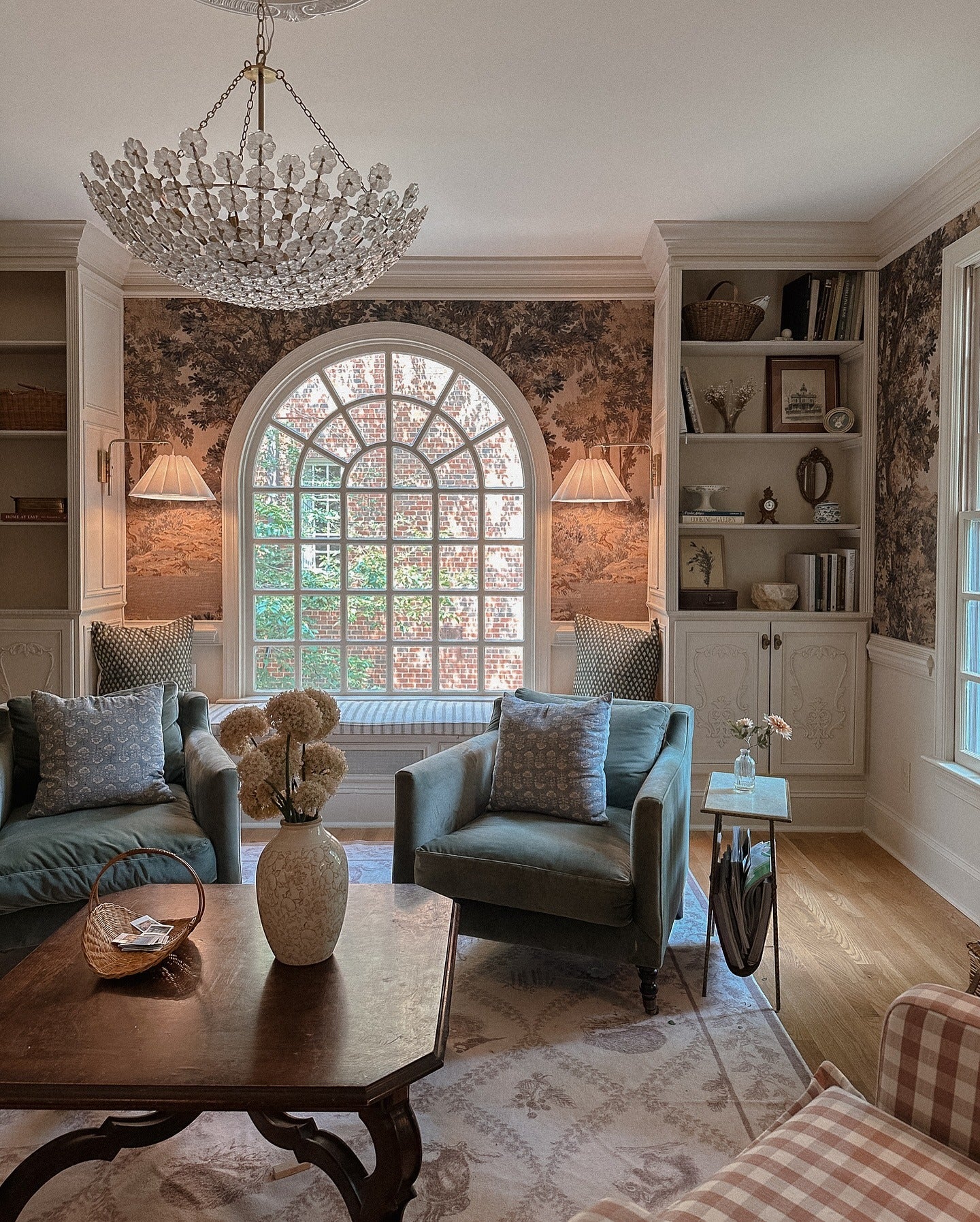 15. Sepia Romance with French Influence (vintage living room ideas)