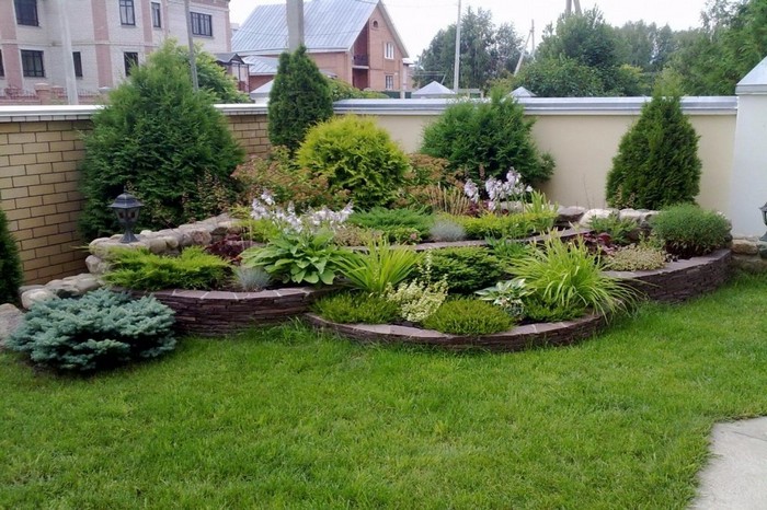 jardin de conifères