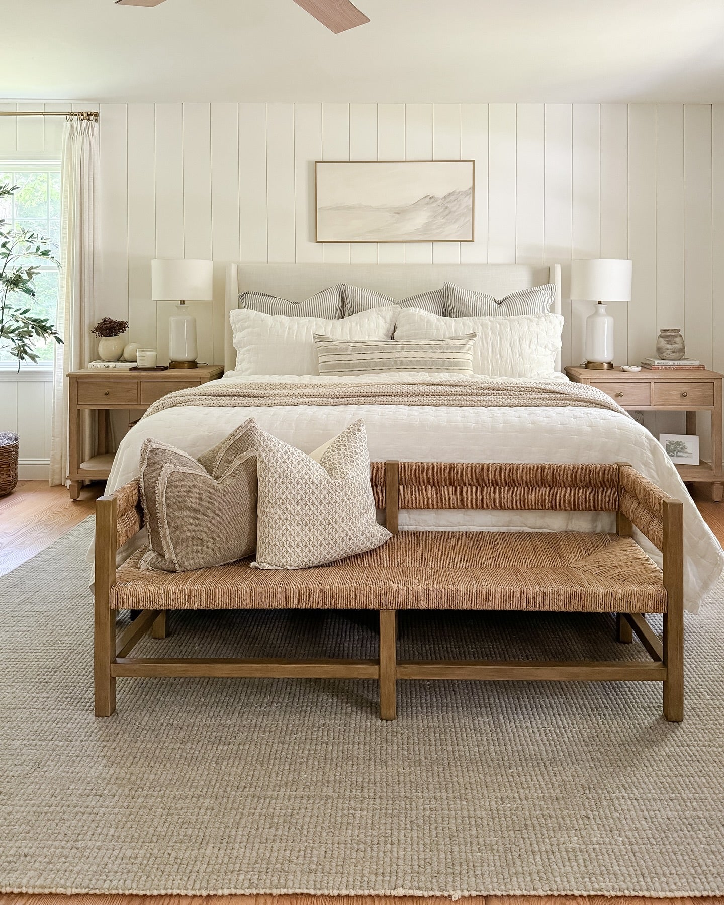 5. Fresh Neutrals with Modern Craftsmanship (Scandinavian Bedroom Ideas)