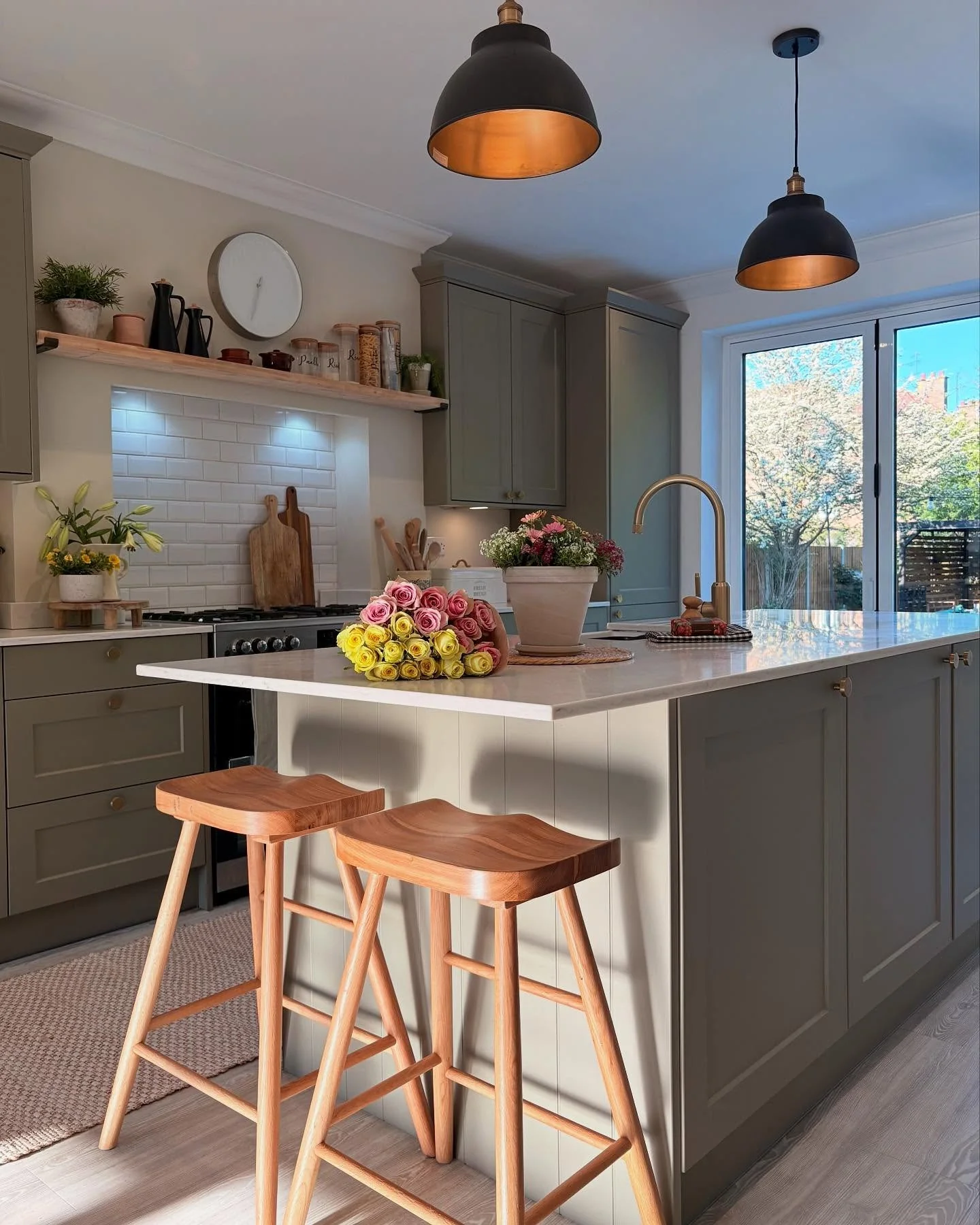 5. Sage Green Country Modern Kitchen (Unique Kitchen Ideas)