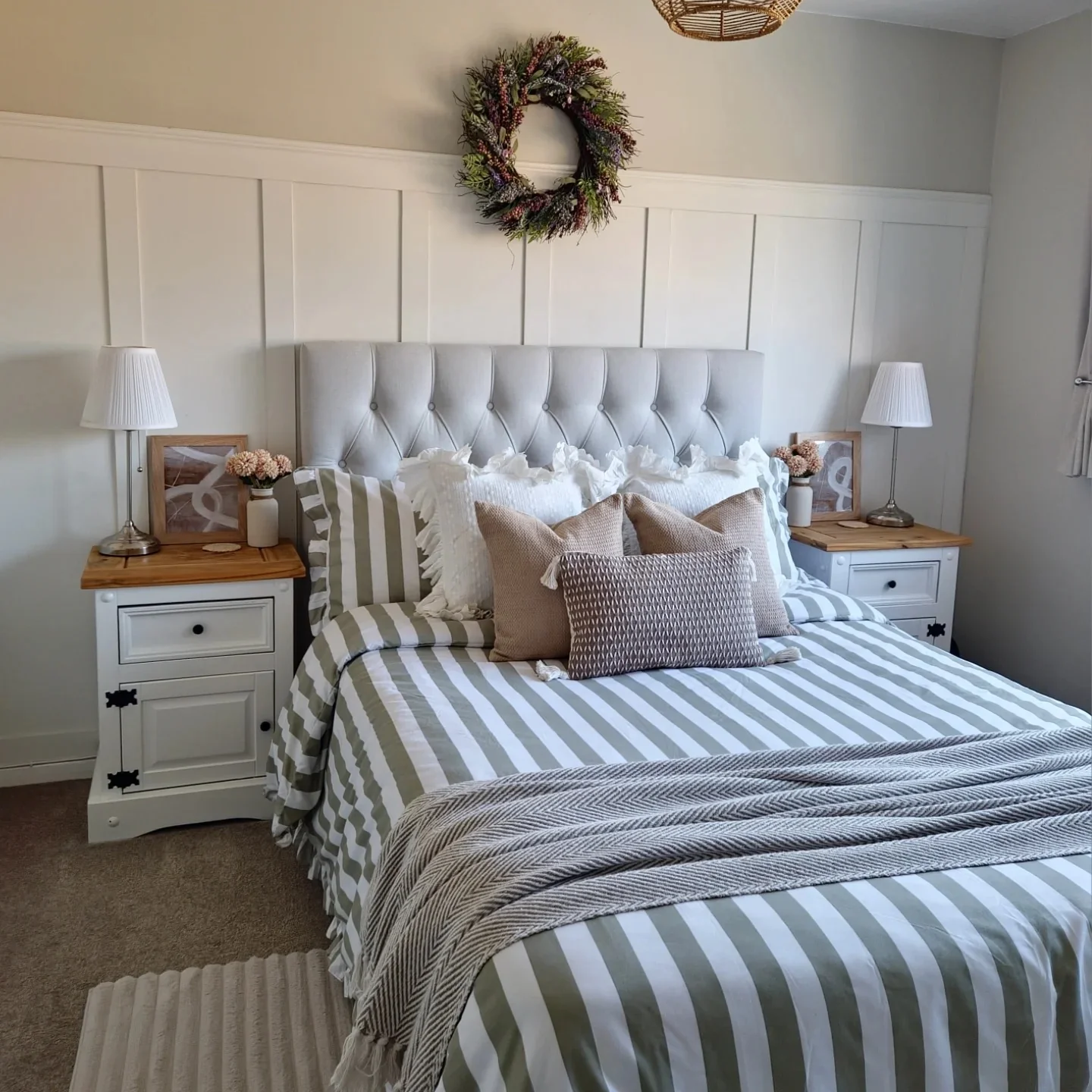 3. Modern Cottage Charm in Soft Sage and Linen (Spare Bedroom Ideas)