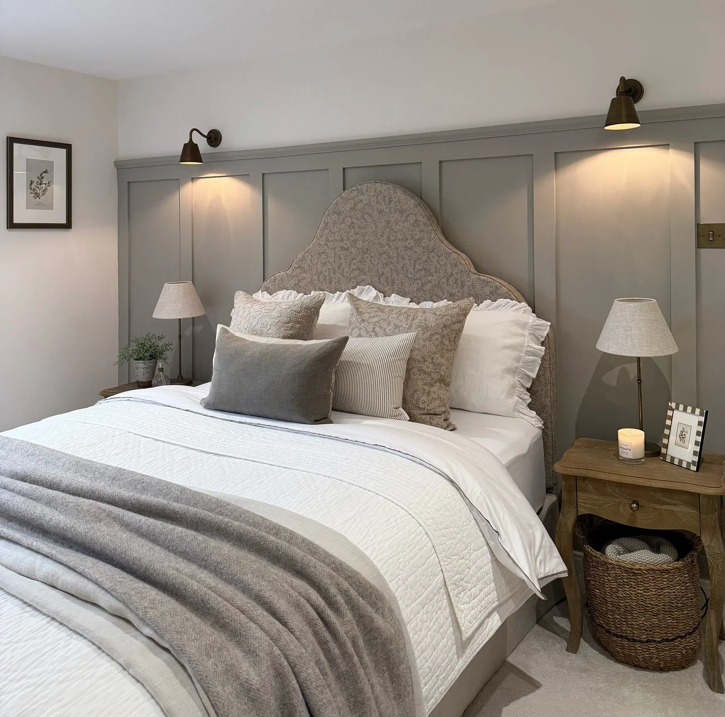 20. Traditional Charm with Muted Neutrals (Off White Bedroom Ideas)