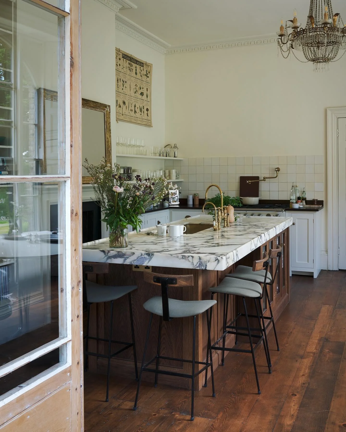 3. Rustic European Charm with Ornate Details (Garage Kitchen Ideas)