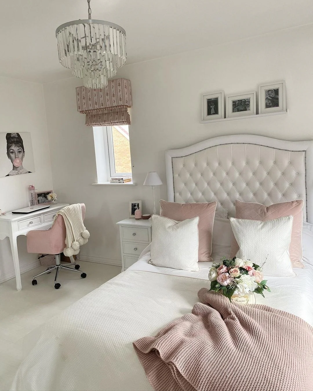 7. Subtle Sophistication with Pale Accents (Pink and White Bedroom Ideas)