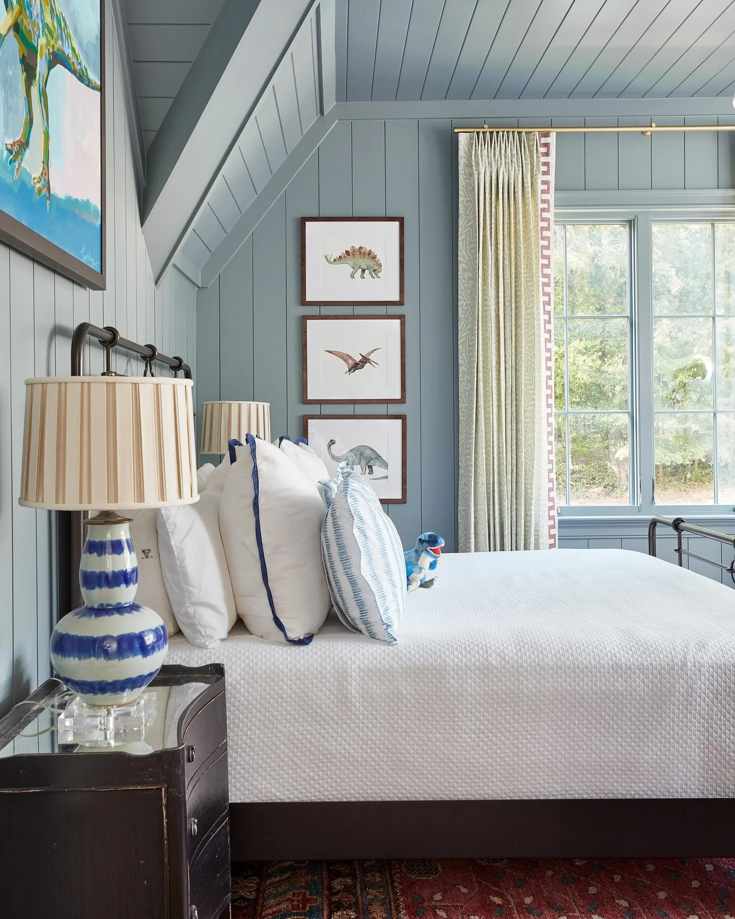 12. Whimsical Blue Haven for Young Explorers (Sunroom Bedroom Ideas)