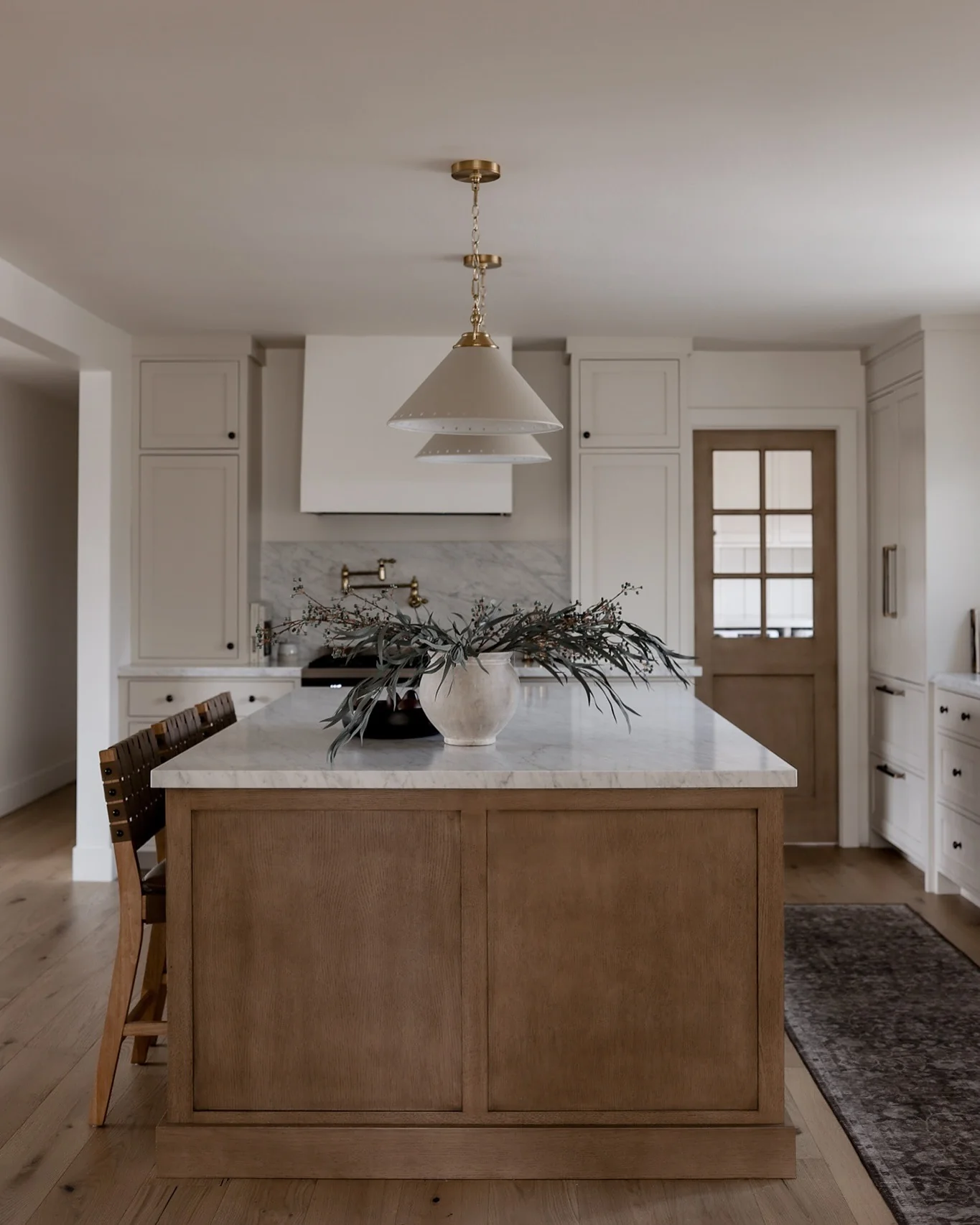 6. Refined Simplicity in Light Brown Tones (Brown Kitchen Ideas)