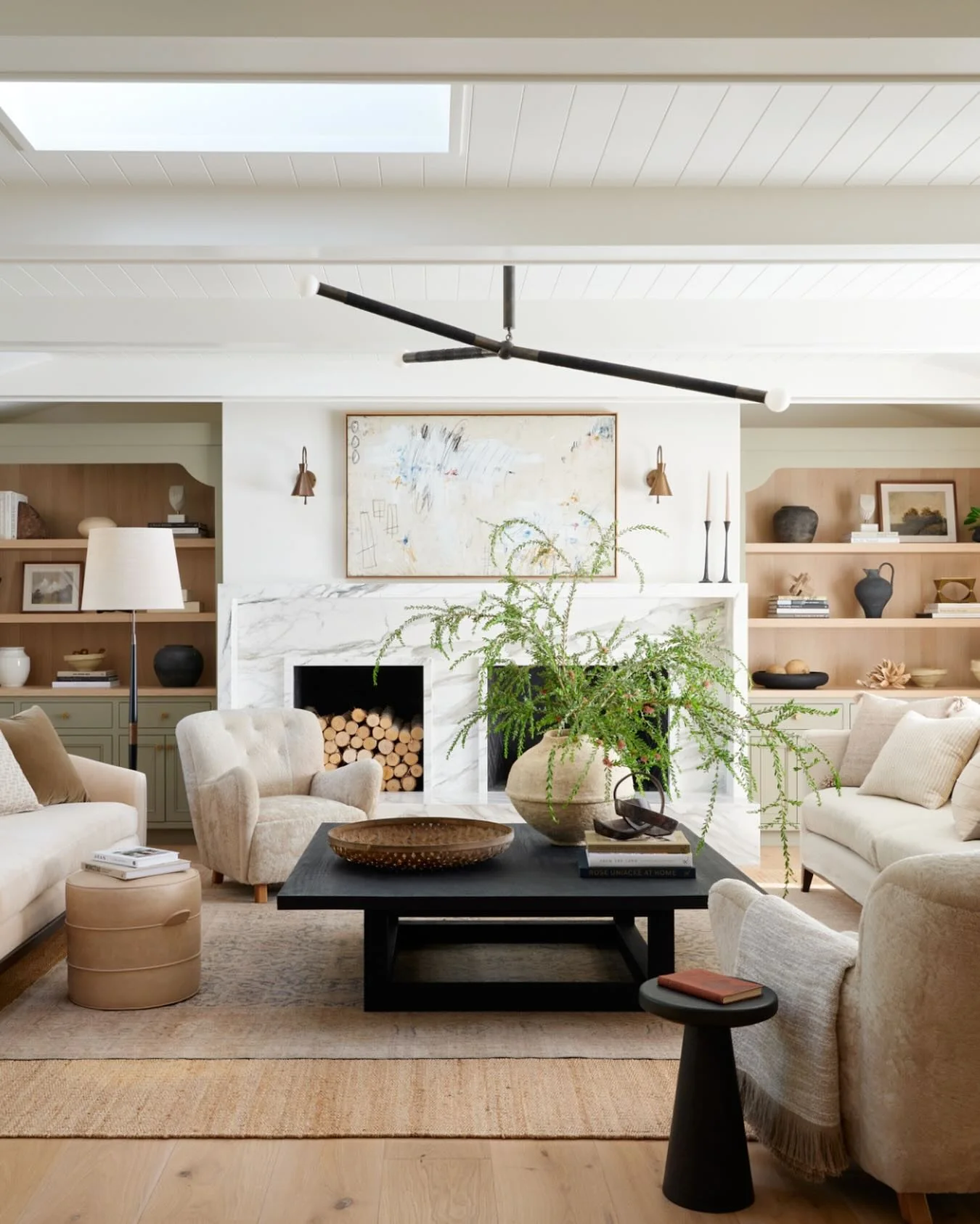 4. Sophisticated Serenity with Cream and Clay (Earth Tones Living Room Ideas)