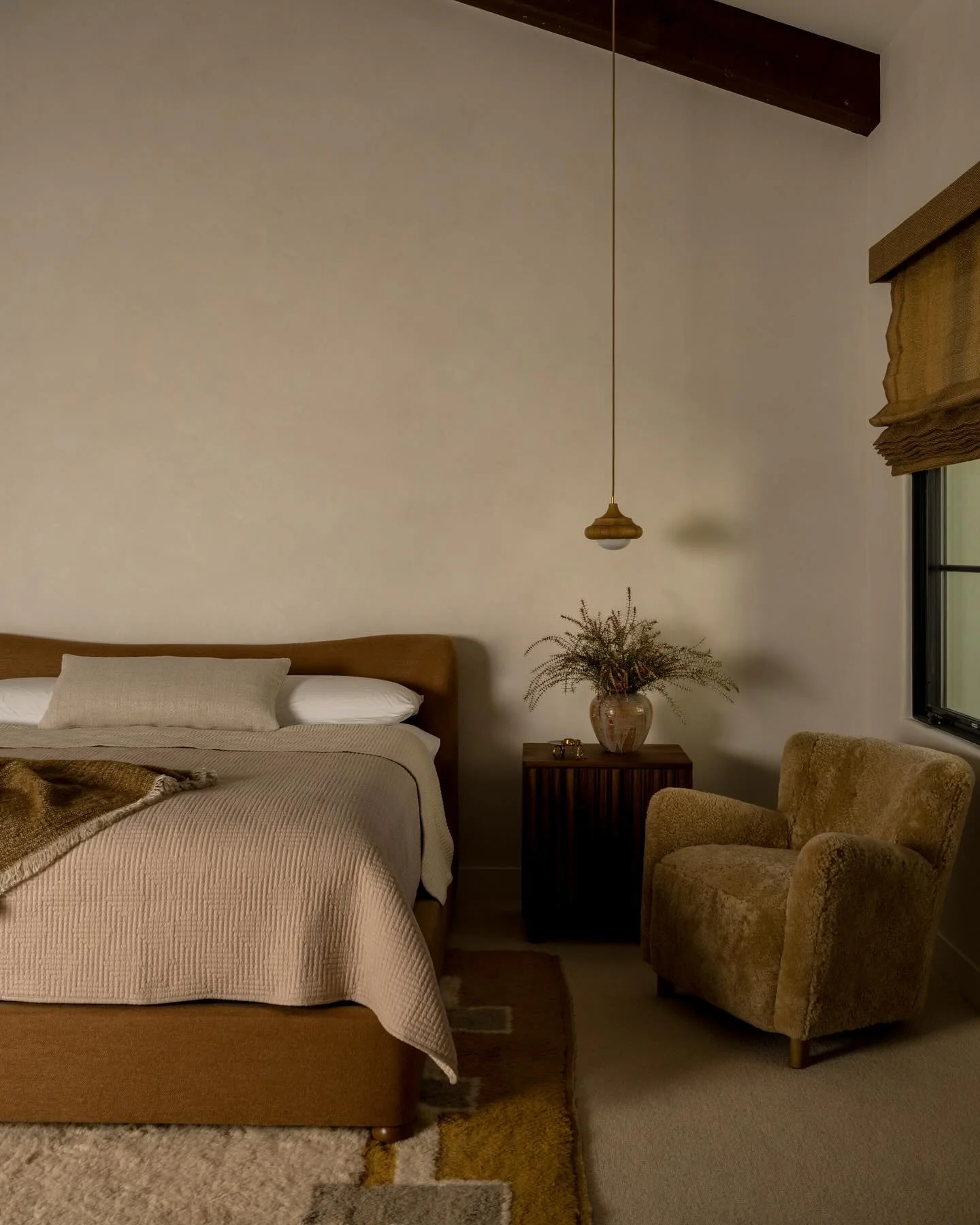 3. Warm Neutrals with a Textural Embrace (Earth Tones Bedroom Ideas)