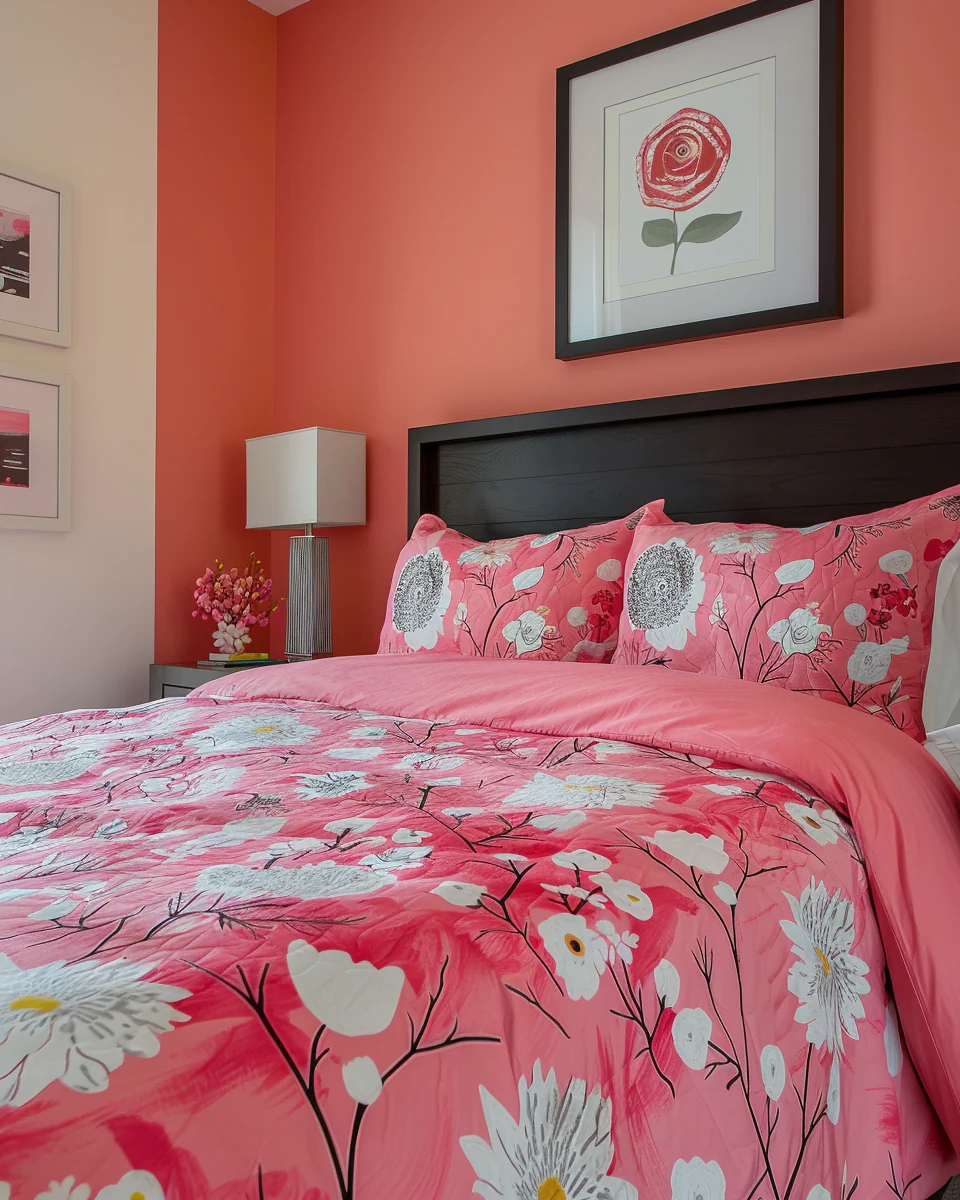 Onion Pink Bedroom Design Ideas