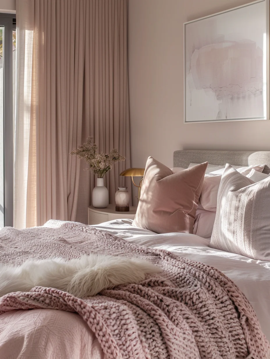 Blush Pink Bedroom Design Ideas