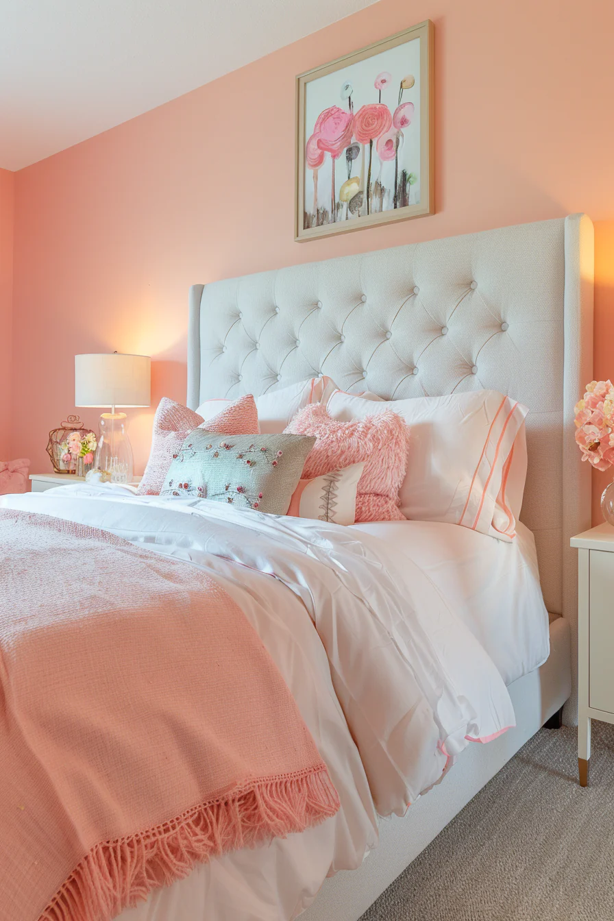 Pretty Pink Bedroom Design Ideas