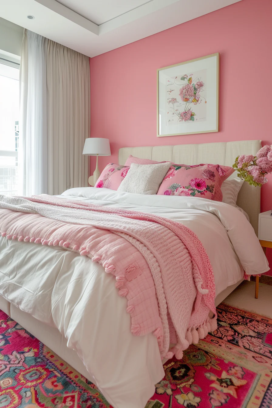 Decor For Pink Bedroom Design Ideas