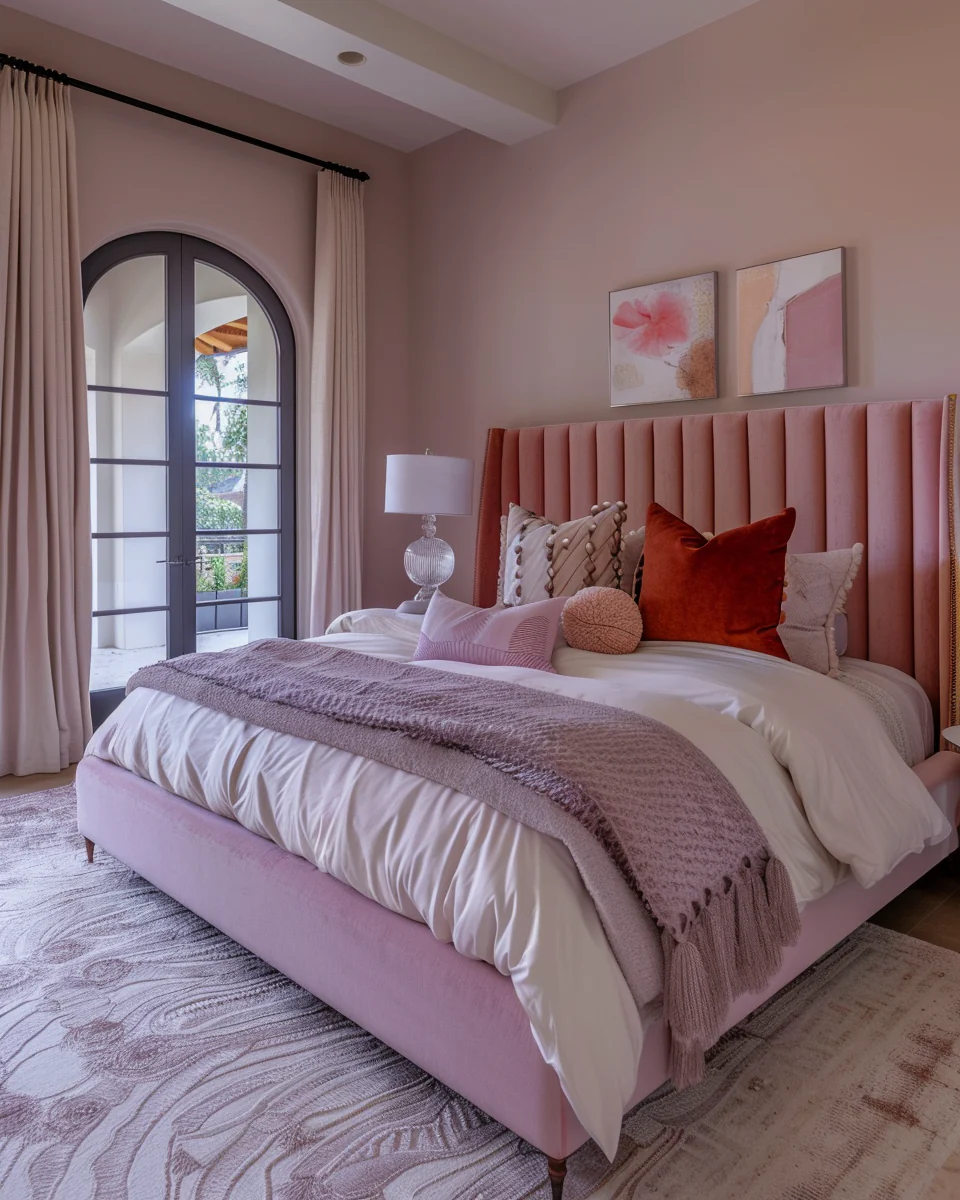 Luxury Pink Bedroom Design Ideas
