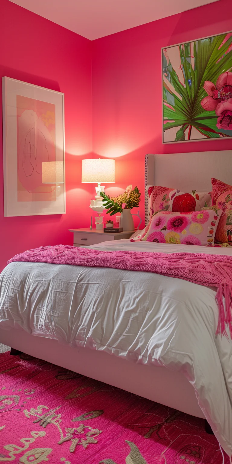 Hot Pink Bedroom Design Ideas