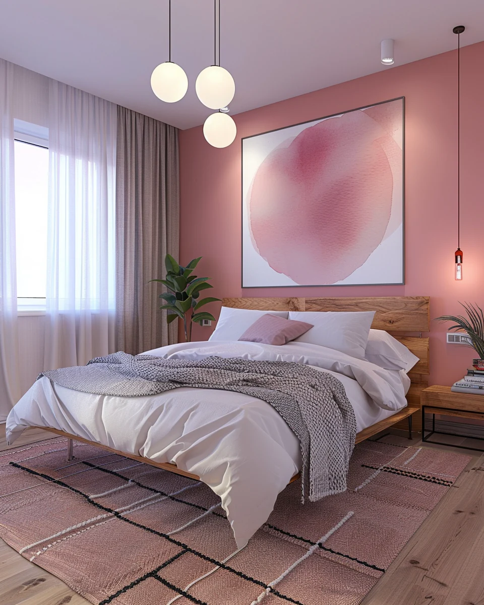 Pretty Pink Bedroom Design Ideas