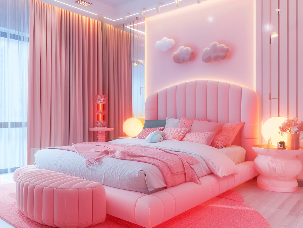 Kawaii Pink Bedroom Design Ideas