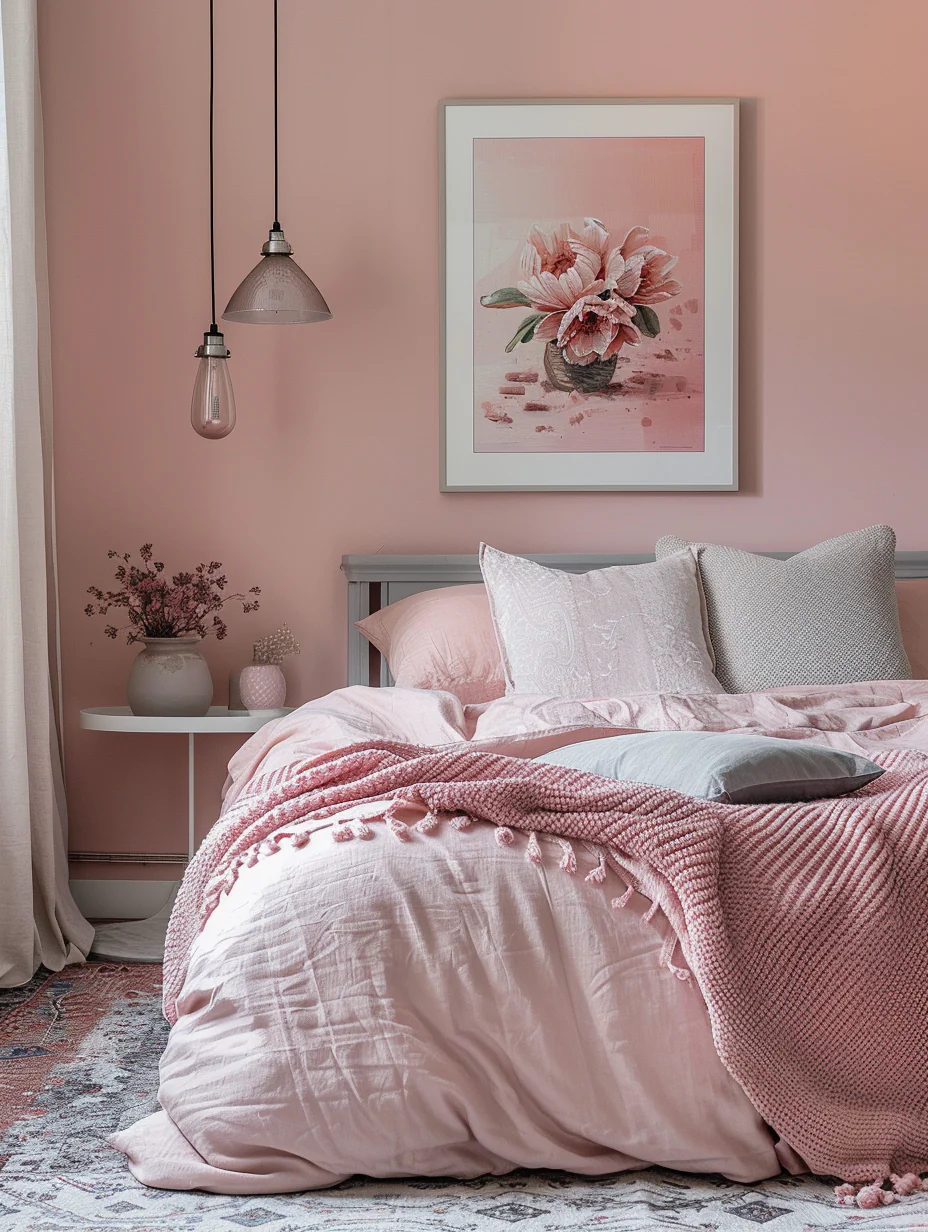 Aesthetic Pink Bedroom Design Ideas