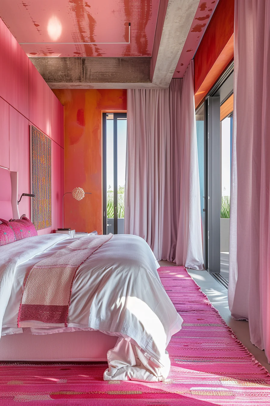 Big Pink Bedroom Design Ideas