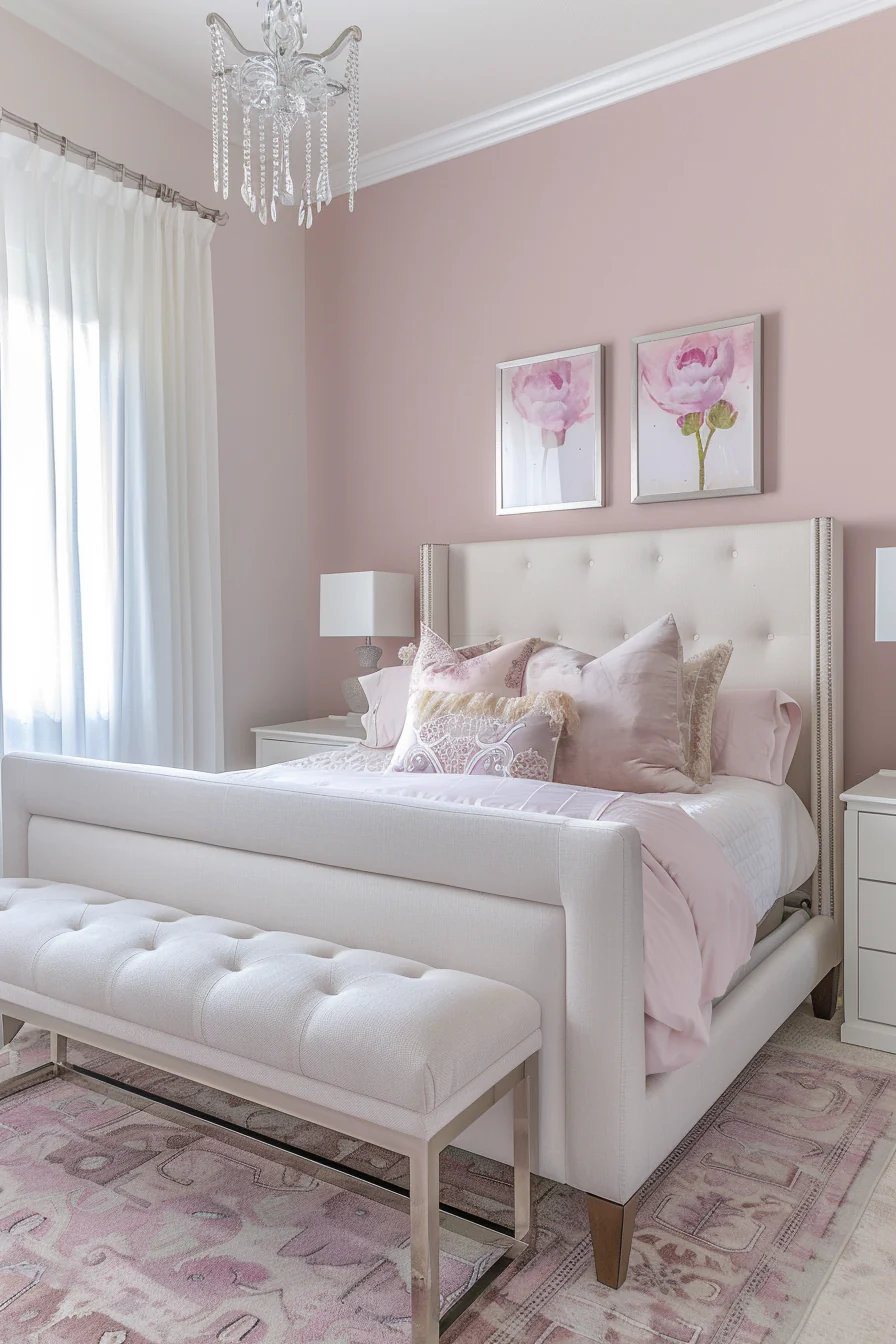Chic Pink Bedroom Design Ideas
