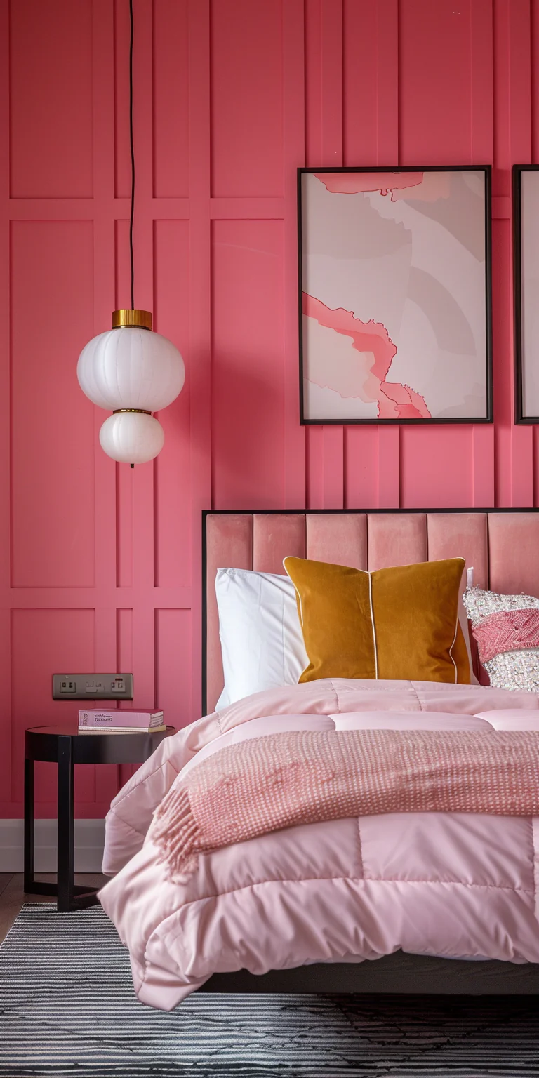 California Style Pink Bedroom Design Ideas