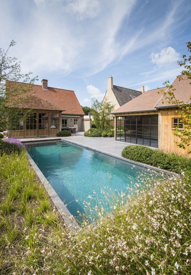 conception de cour de maison privée