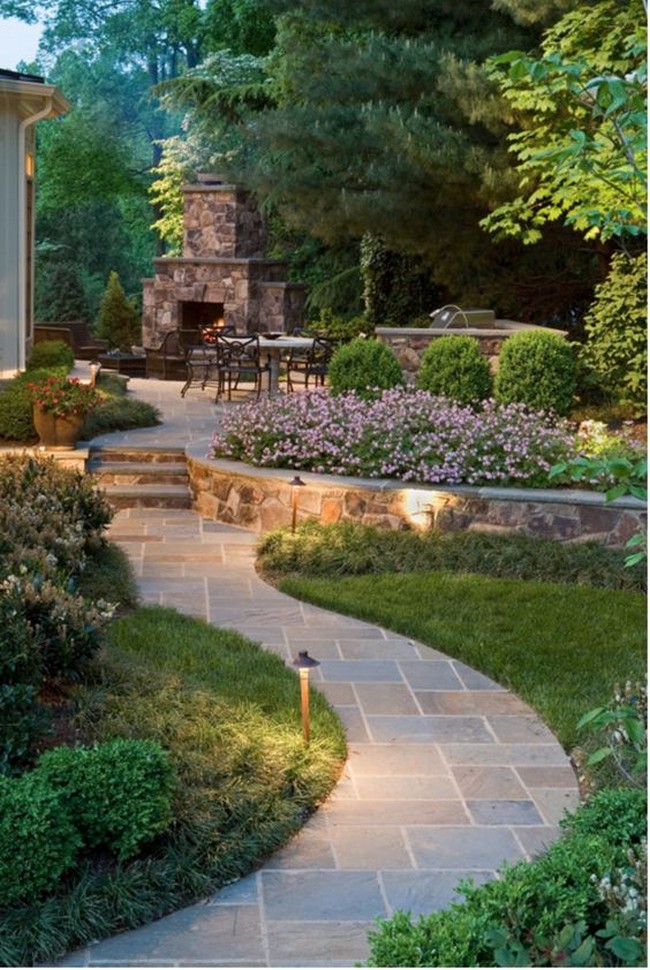 conception de cour de maison privée