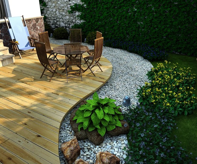 conception de cour de maison privée