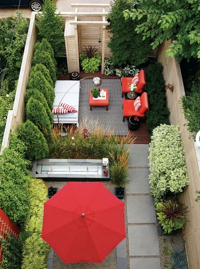 Aménagement paysager de la cour