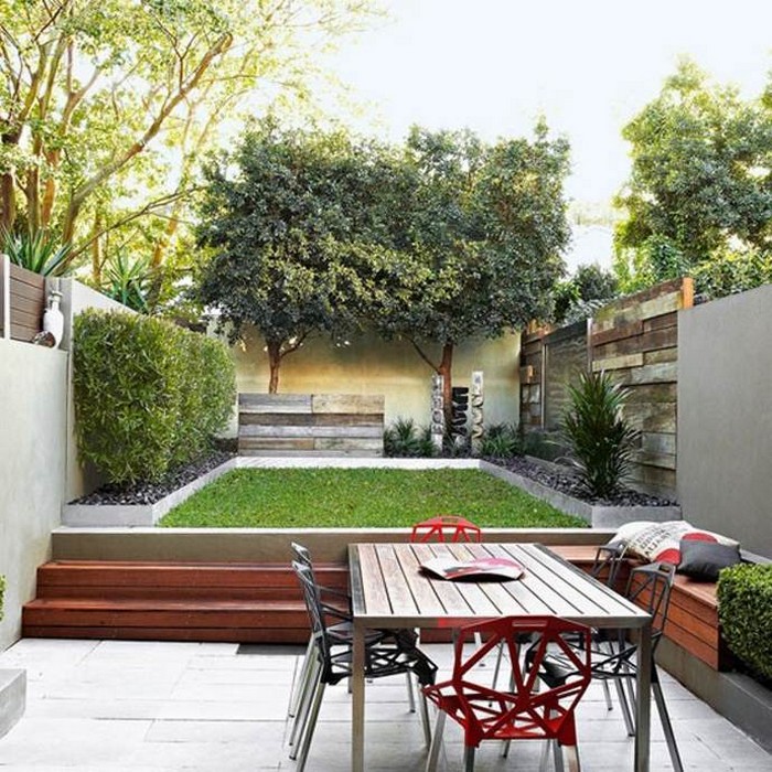 Aménagement paysager de la cour