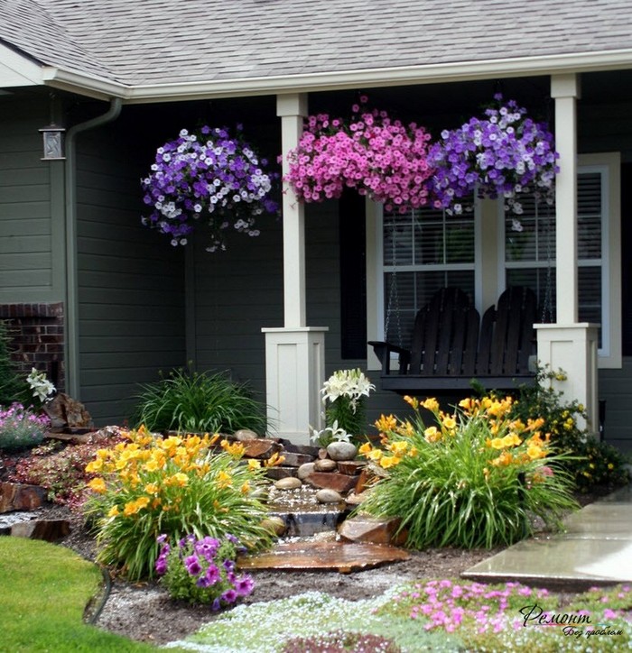 Conception de jardin de fleurs