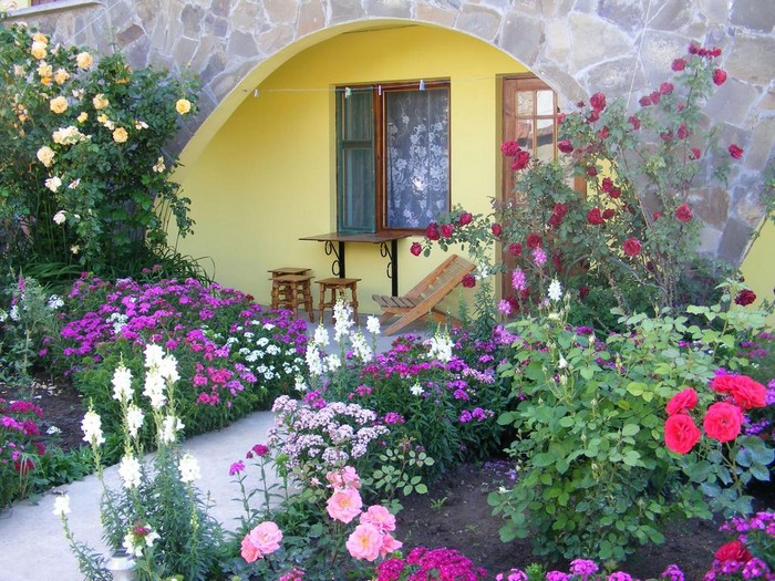 Conception de jardin de fleurs