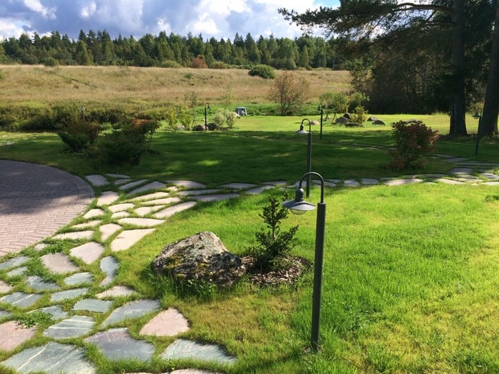 Aménagement paysager d'une parcelle de jardin