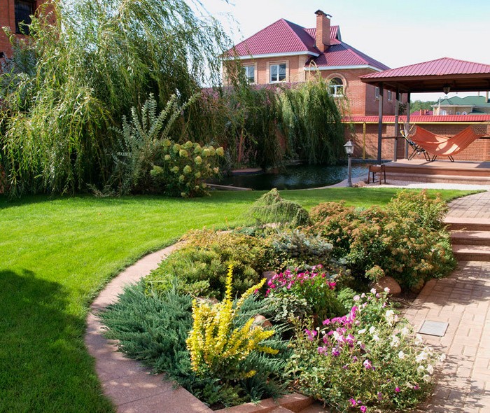 Aménagement paysager d'une parcelle de jardin