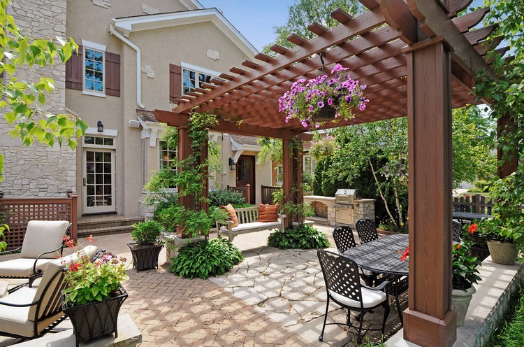 Conception de cour de maison privée