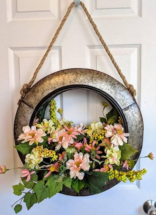 idées de jardin de pneus