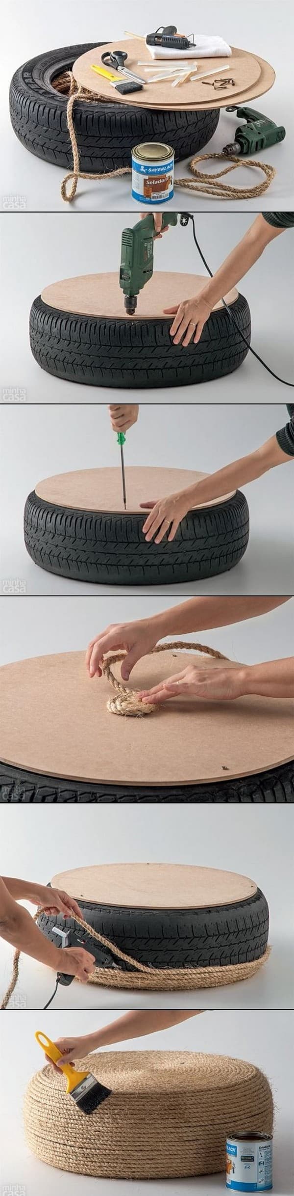 idées de jardin de pneus