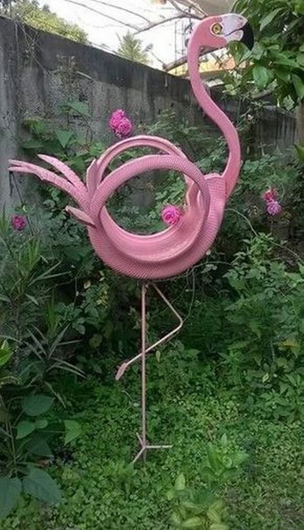 idées de jardin de pneus