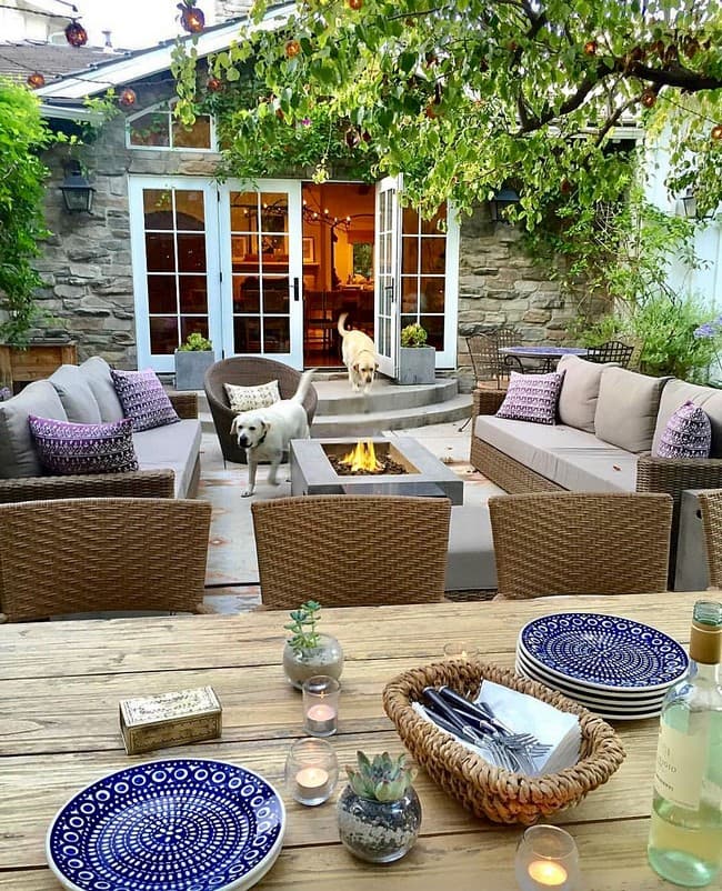 aménagement de la cour