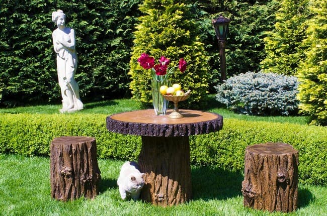 mobilier d'extérieur en bois