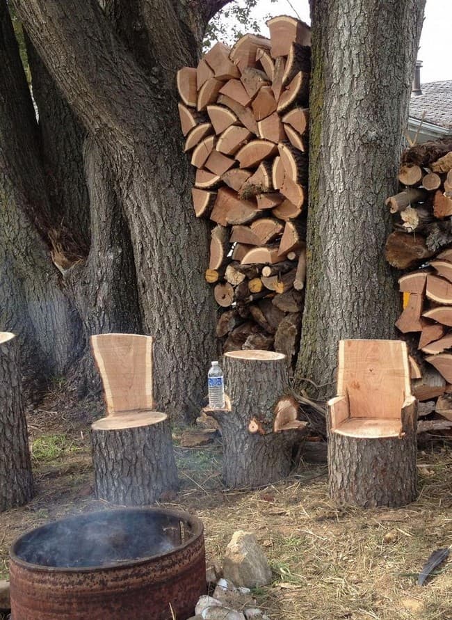 mobilier d'extérieur en bois